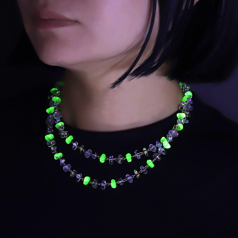 レシピNo.KR1229 チェコビーズサザレのアクセサリー2種