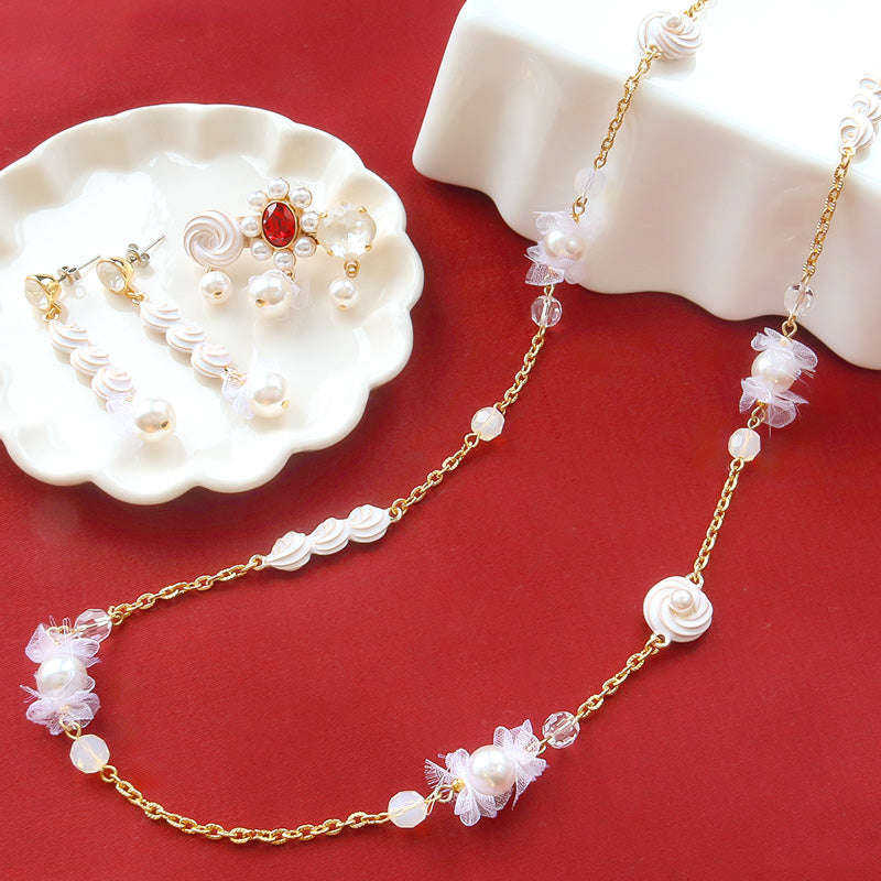 レシピNo.KR1329 チャームホイップのアクセサリー3種