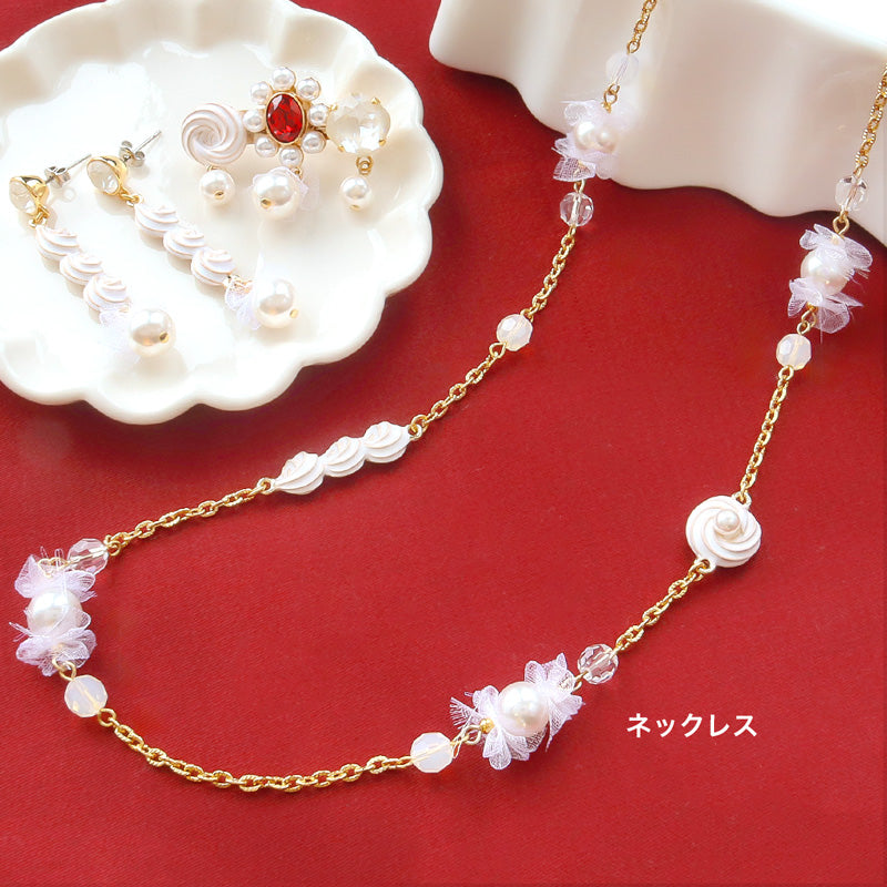 レシピNo.KR1329 チャームホイップのアクセサリー3種
