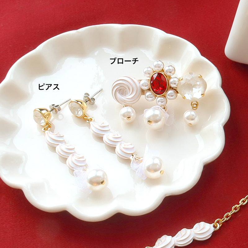 レシピNo.KR1329 チャームホイップのアクセサリー3種