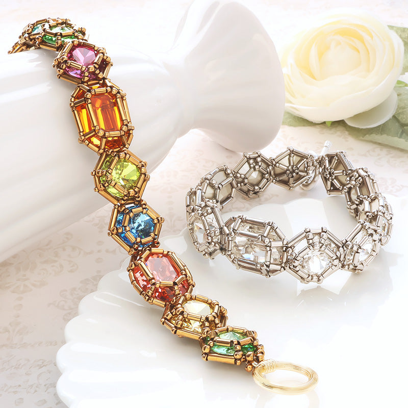 Recipe No.KR1349Kiwa crystalsjeweled princess bracelet