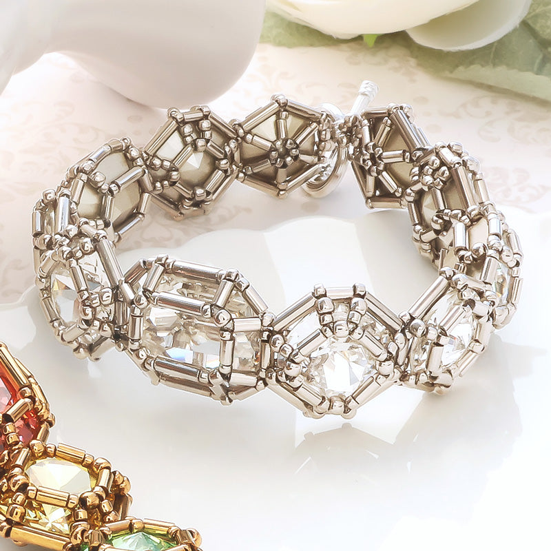 Recipe No.KR1349Kiwa crystalsjeweled princess bracelet