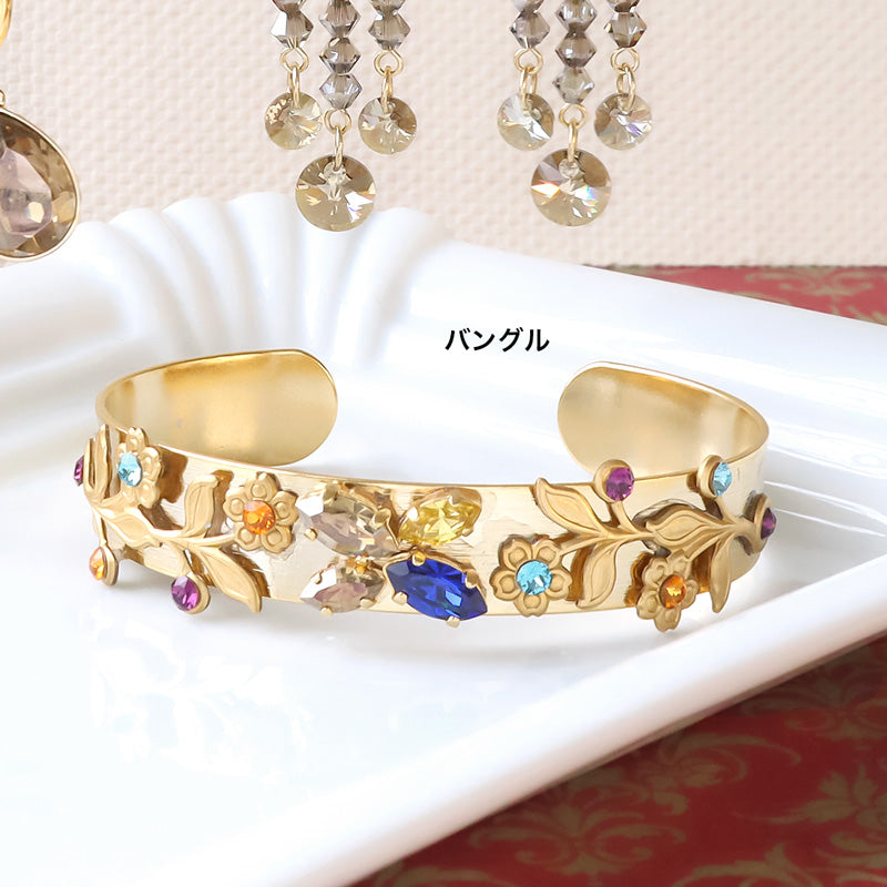 レシピNo.KR1354 貴和クリスタルのモダンエスニックアクセサリー3種