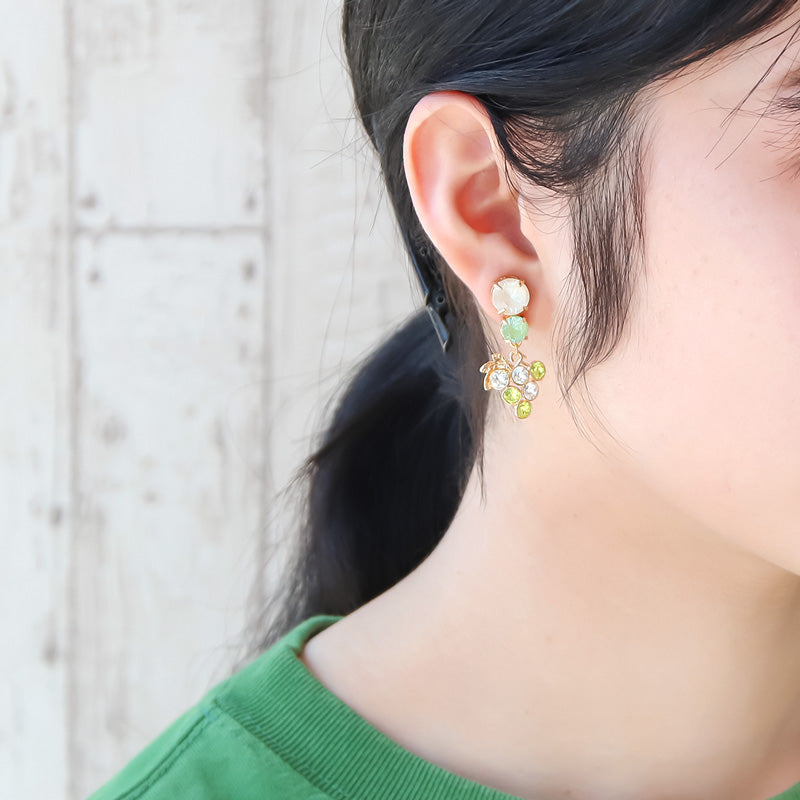Recipe No.KR1360Kiwa crystals4 types of fruit and vegetable ear accessories