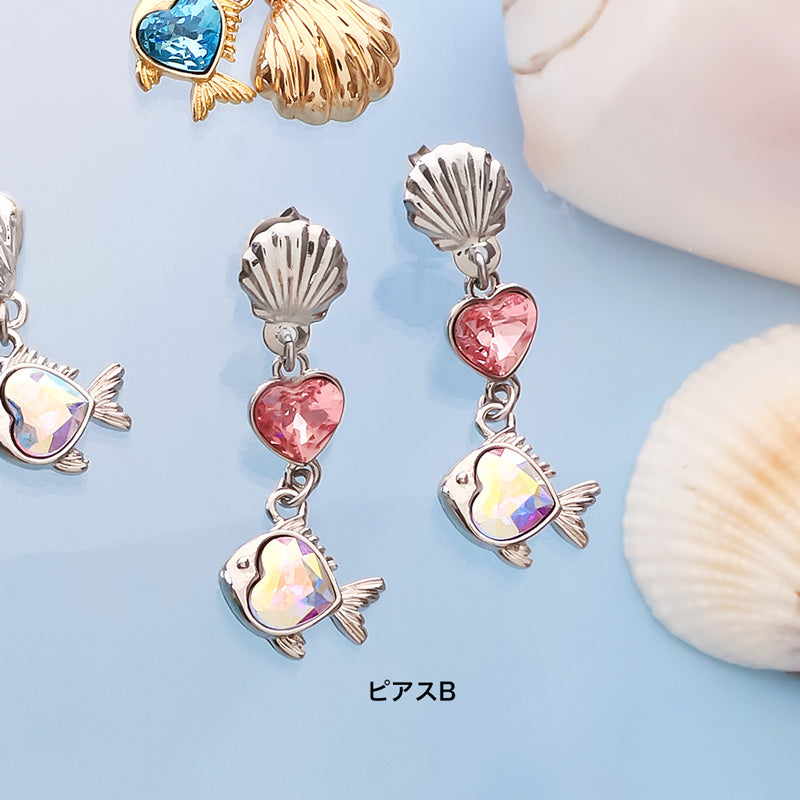 レシピNo.KR1371 チャームフィッシュのアクセサリー4種