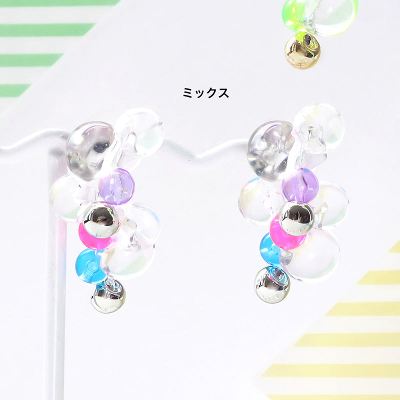 レシピNo.KR1387 ドイツ製アクリルのバブルピアス