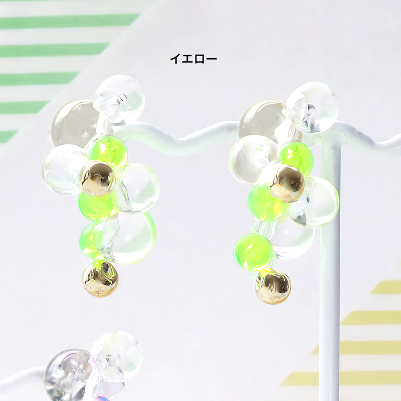 レシピNo.KR1387 ドイツ製アクリルのバブルピアス