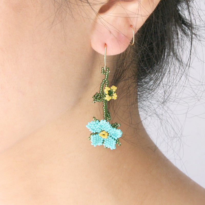 レシピNo.1482 ステッチのオヤ風ネック&ピアス