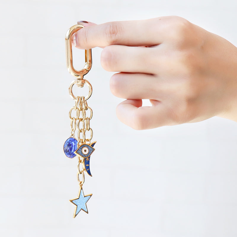 Greek Charm Glitter Star Glitter Pink/G