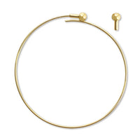 Wire bracelet thick gold