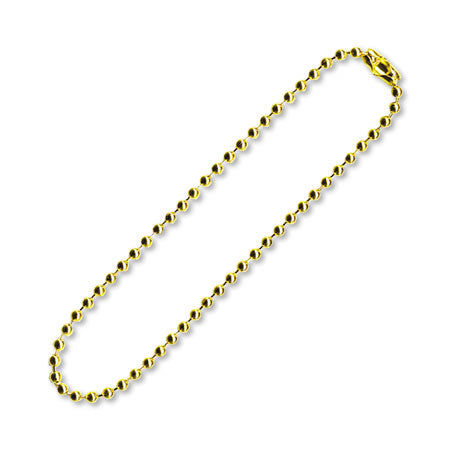 キーホルダー ボールチェーン1.5mm 片コネ付　ゴールド