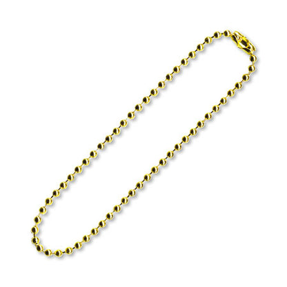キーホルダー ボールチェーン1.5mm 片コネ付　ゴールド