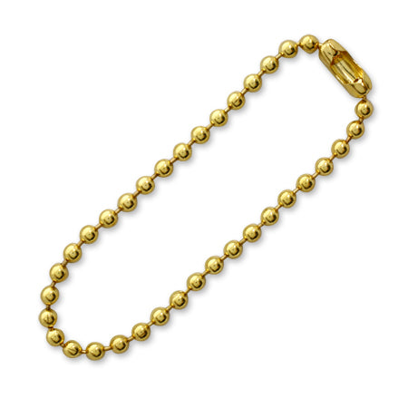 キーホルダー ボールチェーン2.3mm 片コネ付　ゴールド