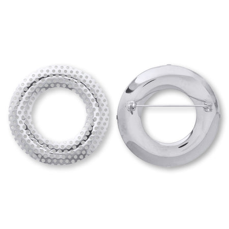 Brooch shower donut nickel