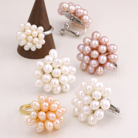 Earring shower / rhodium color