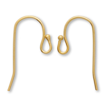 Earrings brass U-shaped large gold