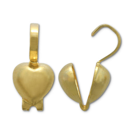 Deformed ball chip heart gold