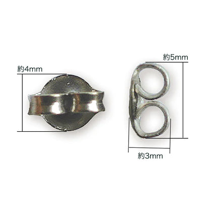 Earrings titanium catch fabric