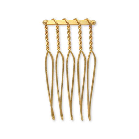 Hair fittings 5 ​​comb gold