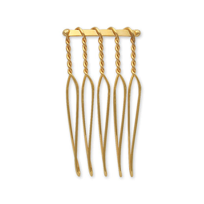 Hair fittings 5 ​​comb gold