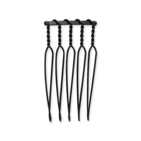 Hair fittings 5 ​​combs black