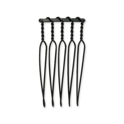 Hair fittings 5 ​​combs black