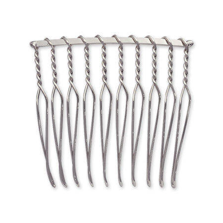 ヘア金具 コーム10山　ニッケル