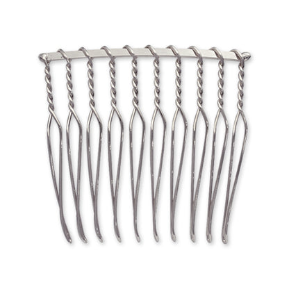 ヘア金具 コーム10山　ニッケル