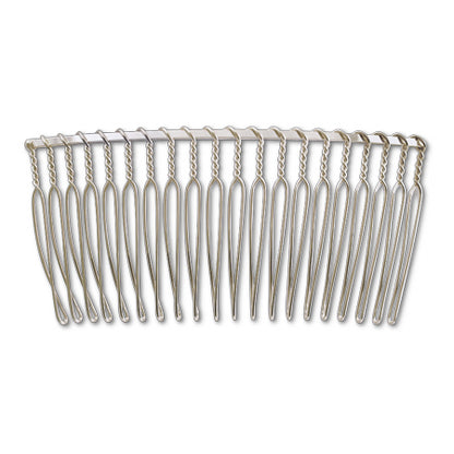 Hair fittings 20 combs rhodium color