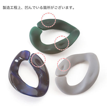 アクリルチェーンパーツ キヘイ2　グレーマーブル