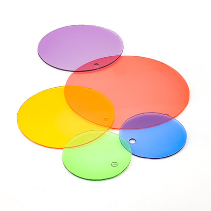 Vinyl parts round gray/blue