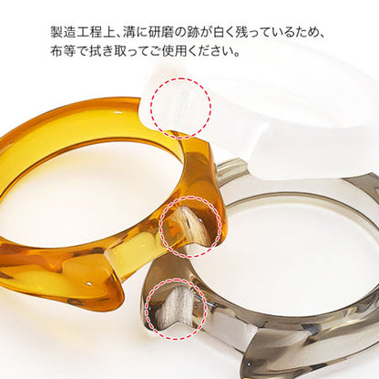リング台 樹脂 石座用 No.2　マットホワイト