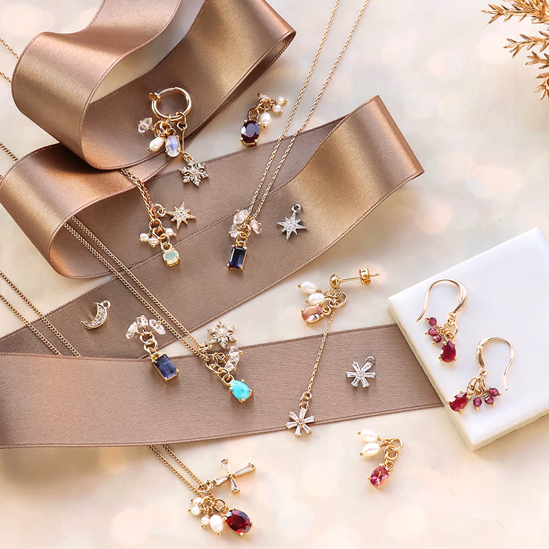 Charm Cubic Zirconia Snow No.1 Rodhine Color