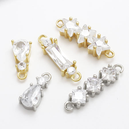 Charm Cubic Zirconia Claw Claw Bucket 3rd 2 2 2 Changold