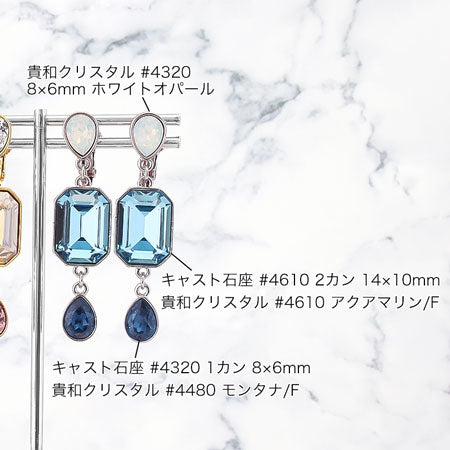 Earrings stainless steel with stone ring 