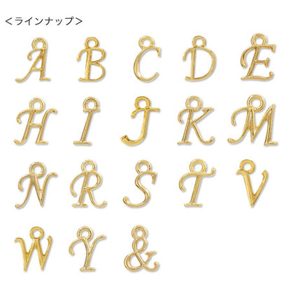チャーム イニシャルベーシック H　ゴールド