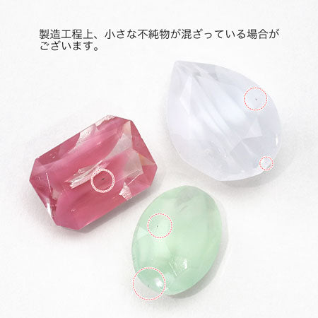Czech Glass Stone Drop Silk Blue White [Outlet]