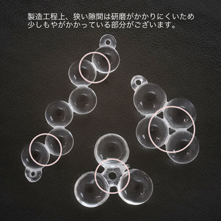 Acrylic twin twin ball crystal