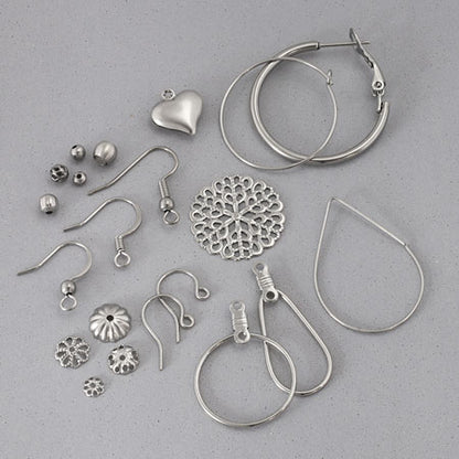 ステンレス ピアス ワイヤーフープ2　生地(SUS316L)