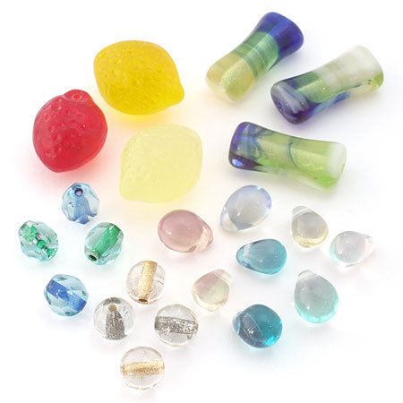 Czech Shizuku side hole mixed rose aqua