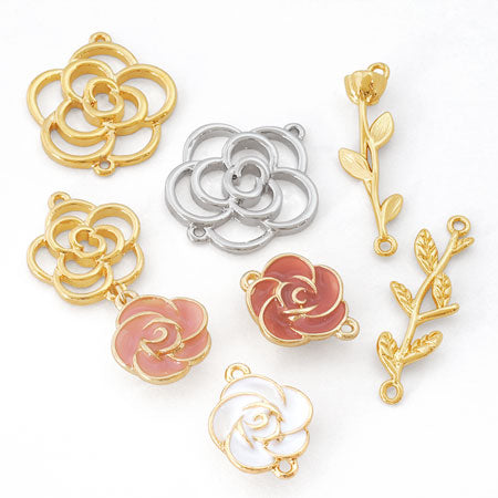 Charm Rose 1 ring White/G