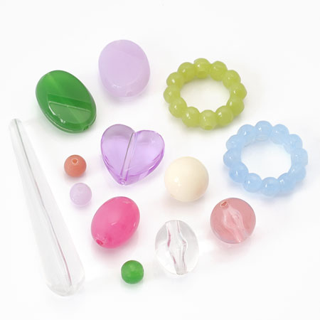 アクリル ドイツ製 ビーンズ　クリスタル