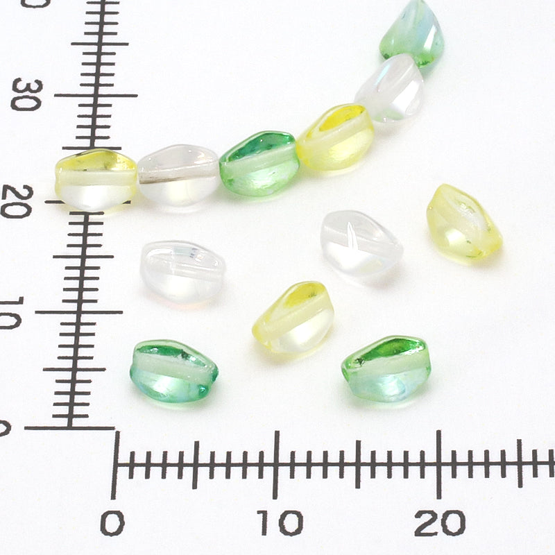 Czech pinch crystal yellow