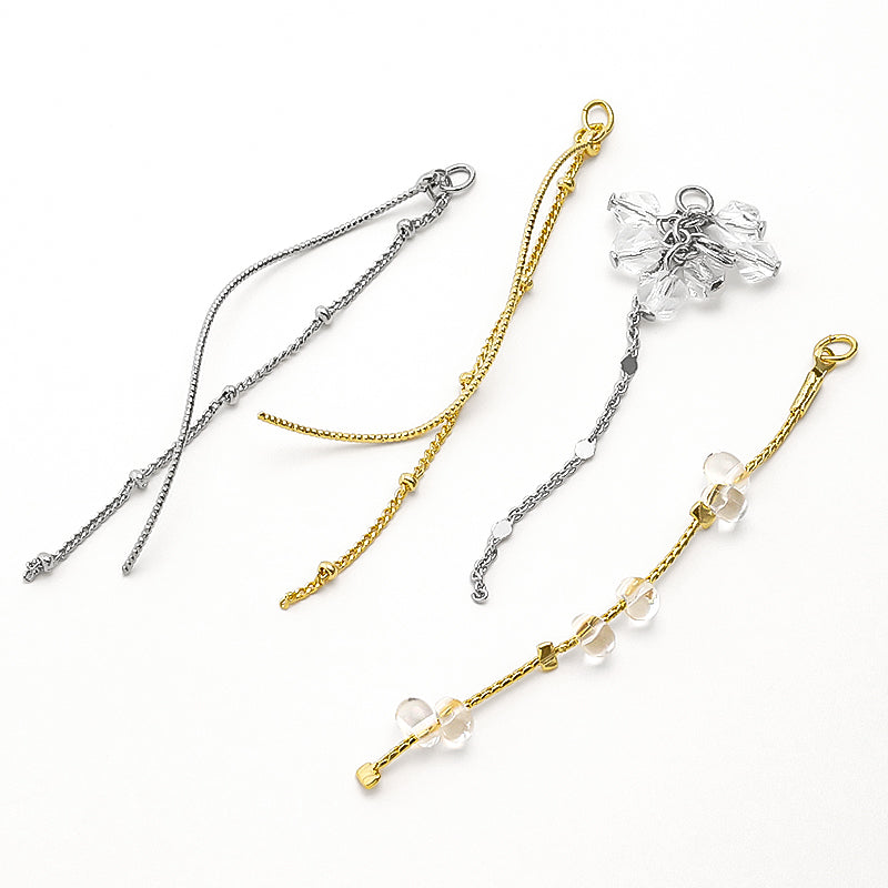 Swing parts design beads triple crystal/G