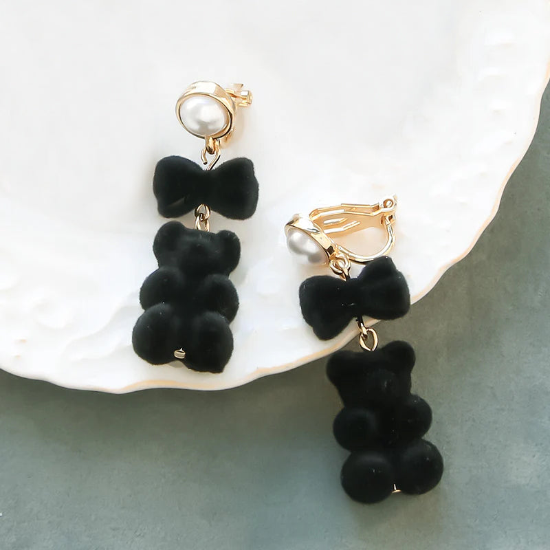 Flocky parts mini ribbon black [outlet]