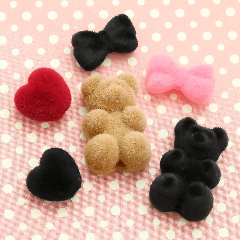 Flocky parts mini ribbon black [outlet]