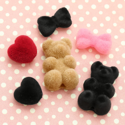 Flocky parts mini ribbon black [outlet]