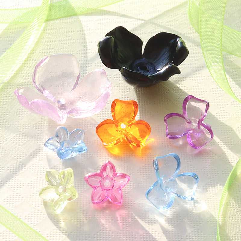 アクリル ドイツ製 花12　クリアラベンダー