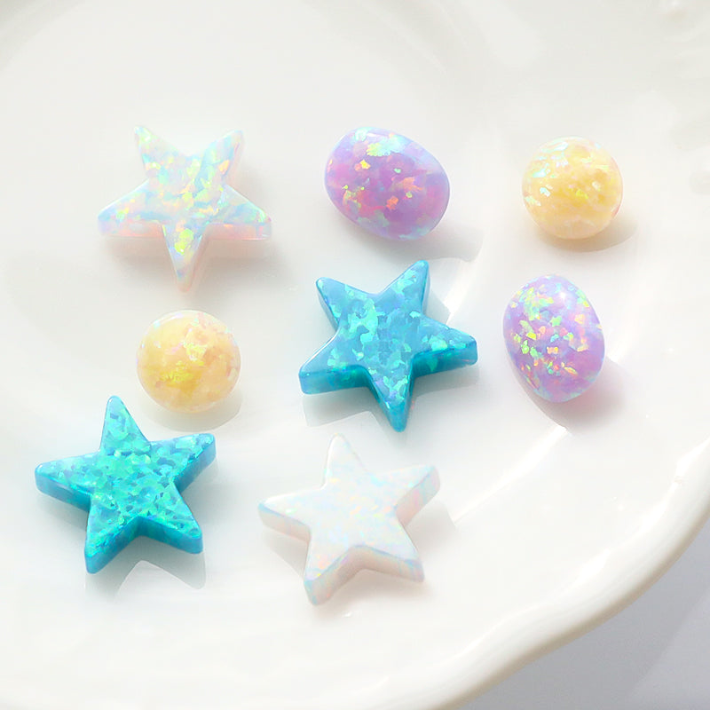 人工オパール(KYOTO OPAL) ラウンド　レモンイエロー
