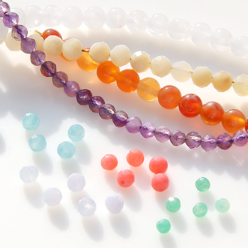 Natural stone round cut amazonite